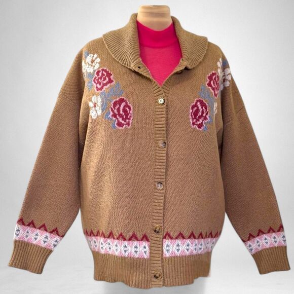 SAVANNA JANE Desert Bloom Button Front BOHO Cardigan, NEW WITH TAGS! Size 2X - Picture 1 of 10